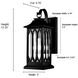 Mallorey 1 Light 13.35 inch Powder Coated Black Outdoor Wall Sconce